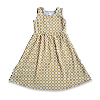 Kids' Bamboo Square Neck Midi Dress | Palm Leaf