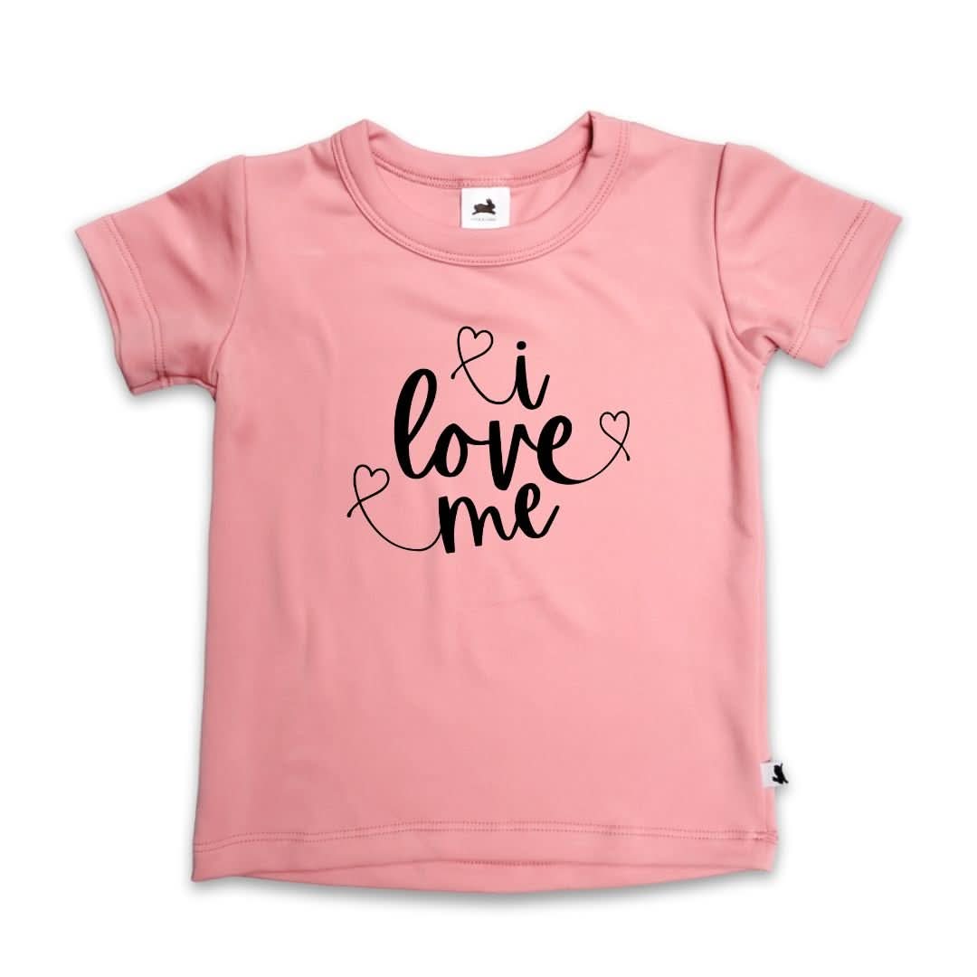 Baby/Kids Graphic Bamboo T-Shirt | Chocolate Donut On Leaf Green