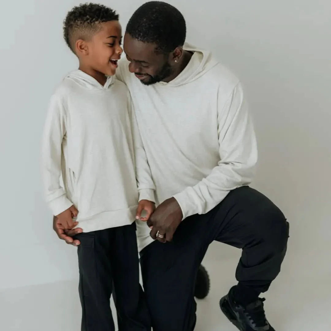 Kids' Lightweight Bamboo Hoodie With Side Seam Pockets | Smoked Pine