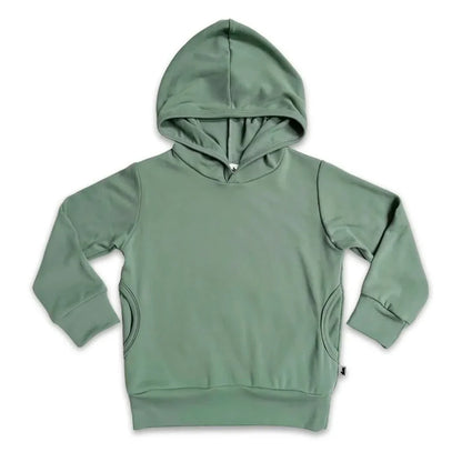 Kids' Lightweight Bamboo Hoodie With Side Seam Pockets | Burnt Brick