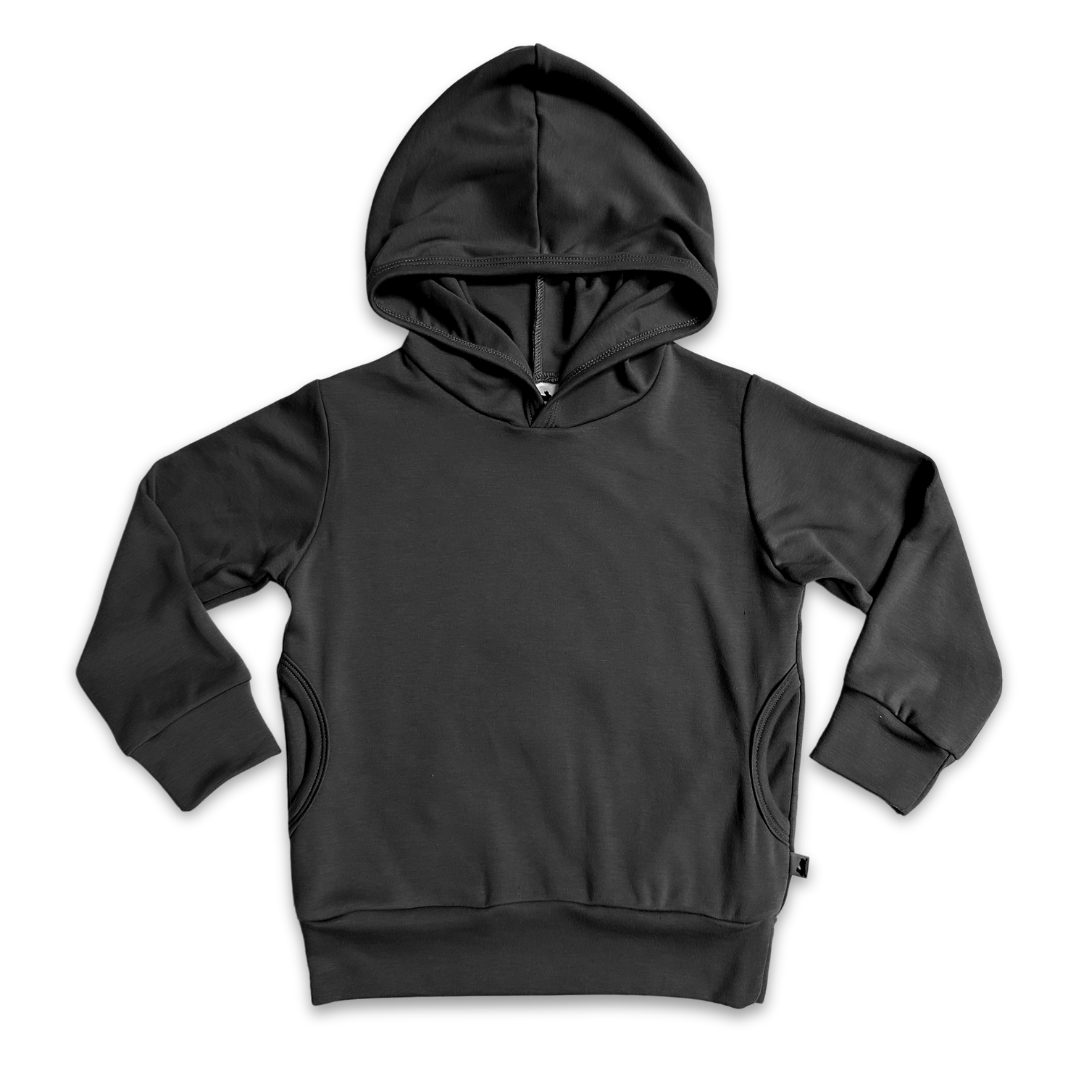 Kids' Lightweight Bamboo Hoodie With Side Seam Pockets | Burnt Brick