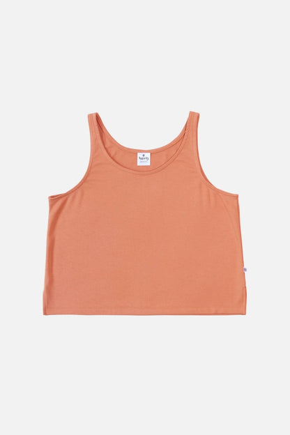 Ladies' Bamboo Cropped Tank | Leaf Green