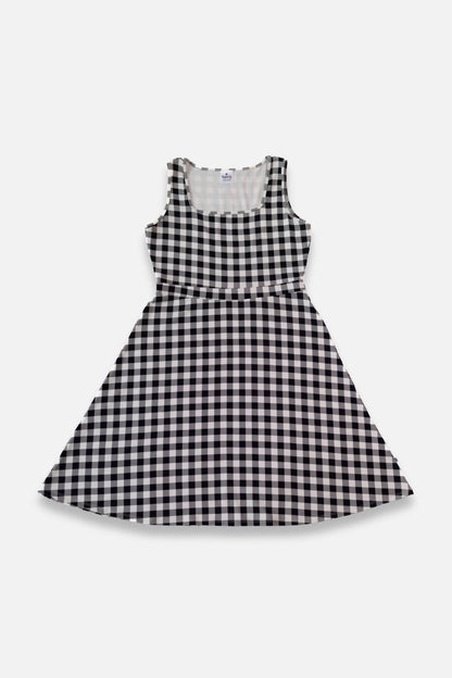 Ladies' Bamboo Square Neck Tank Dress | Bison Plaid