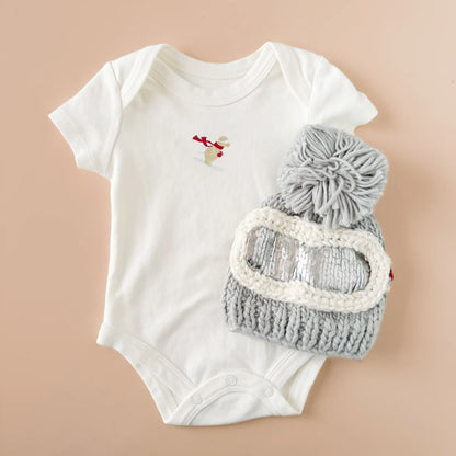 Ski Goggles Beanie | Bowie Grey | The Blueberry Hill