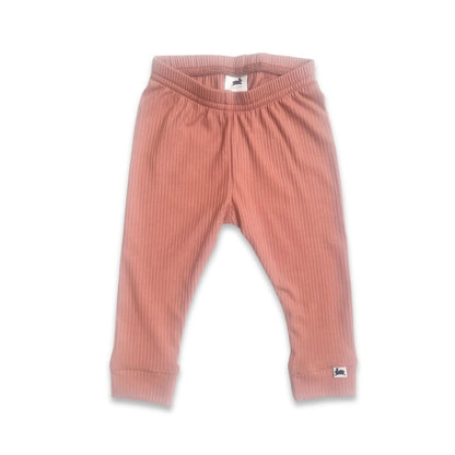 Baby Bamboo Leggings | Olive Rib