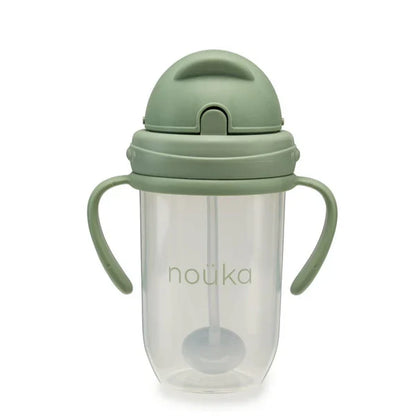 Non-Spill Weighted Straw Cup 9 oz | noüka | Moss