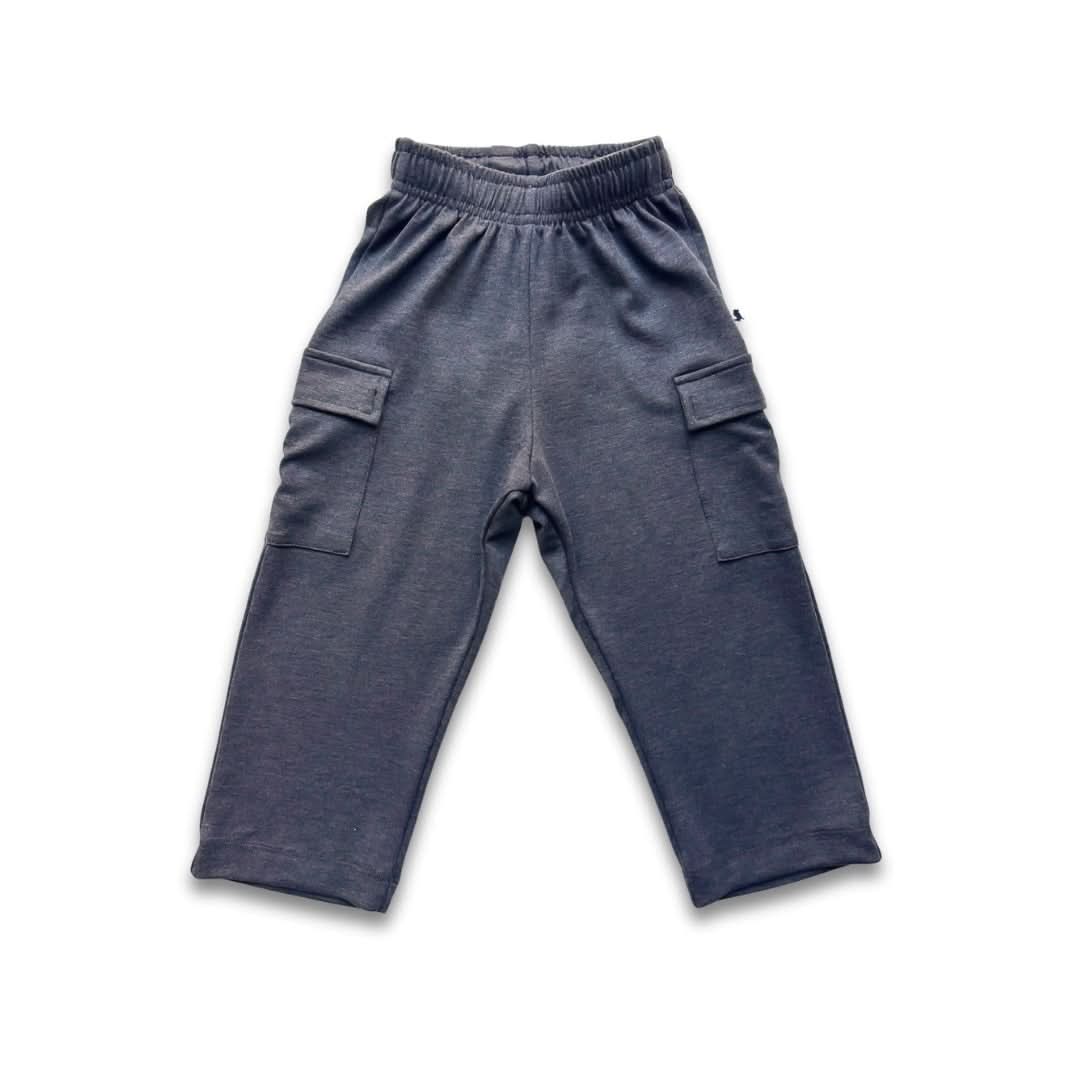 Youth Bamboo Cargo Pants | Smoked Pine