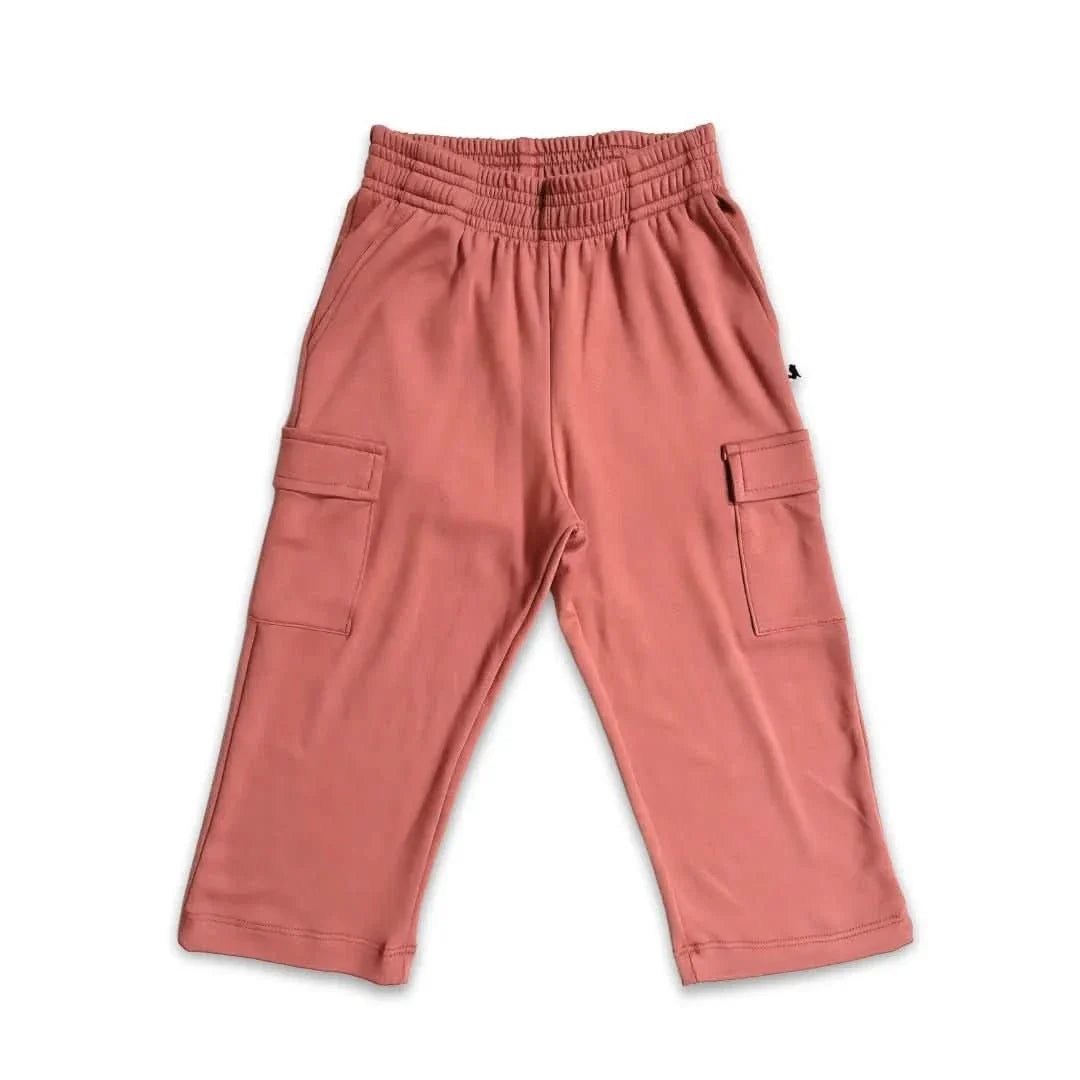 Youth Bamboo Cargo Pants | Smoked Pine