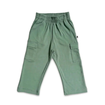 Youth Bamboo Cargo Pants | Smoked Pine